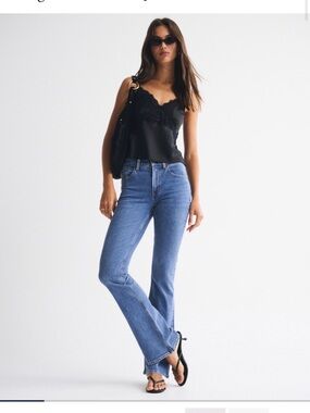 Abercrombie & Fitch Women's Blue Boot Cut Jeans - 27 Short